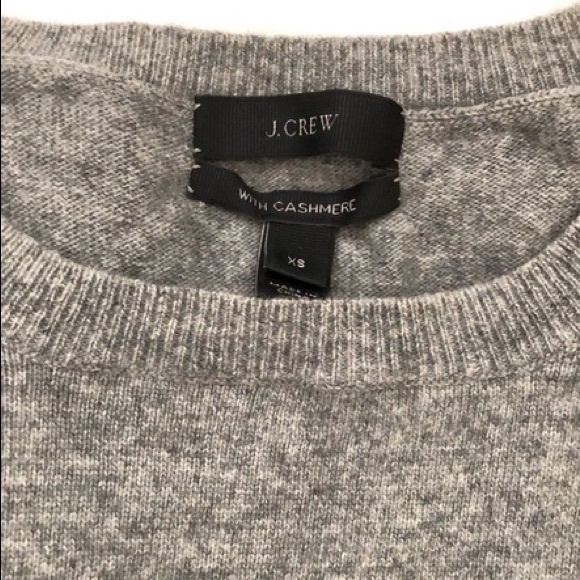 J.Crew Grey Sweater with Cashmere and Jewels - Picture 4 of 7